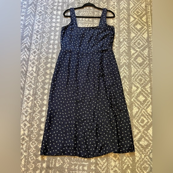 Vintage Ralph Lauren Blue Sleeveless Square Neck Sundress size 12 (J126) - Picture 9 of 13